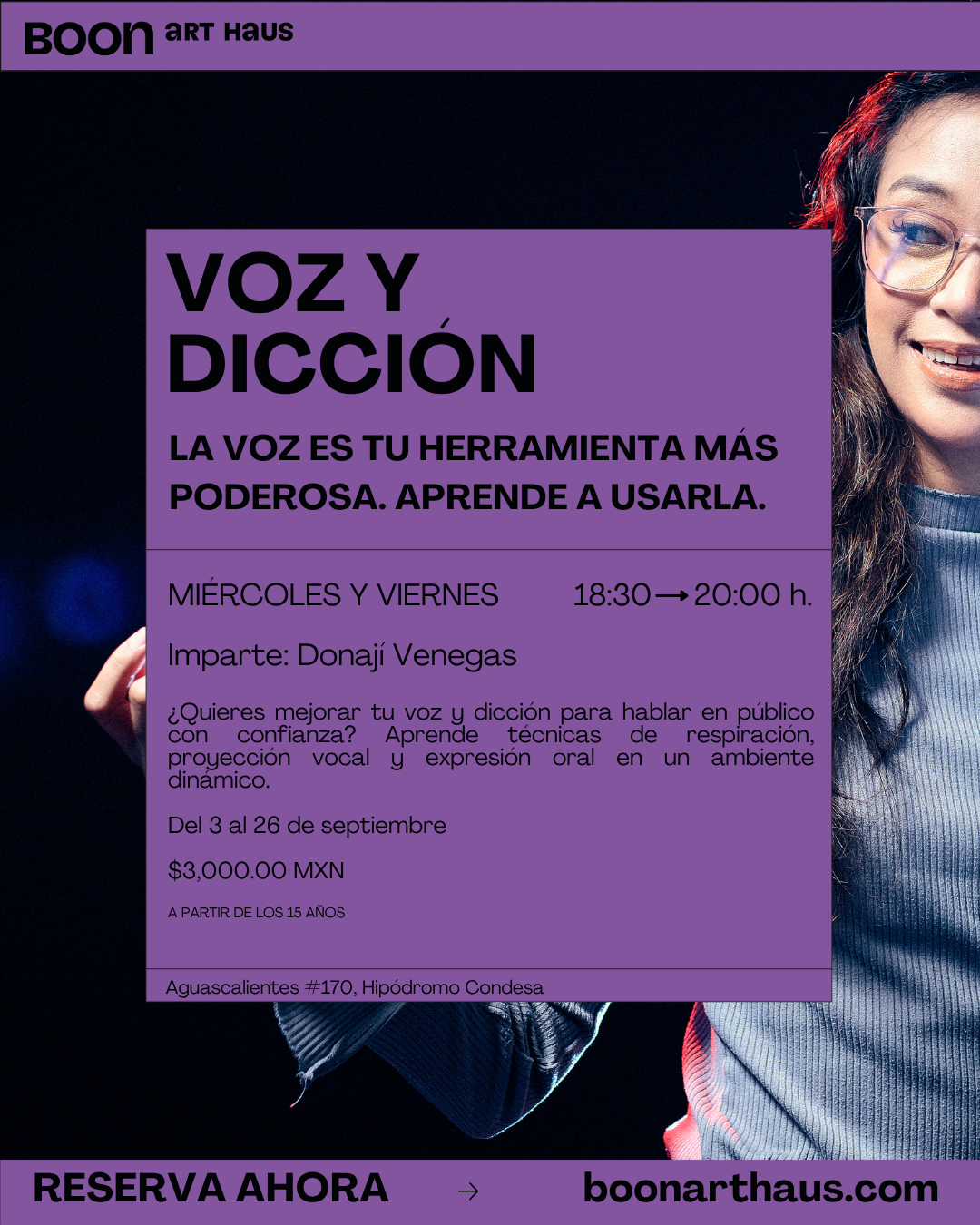 8 Sesiones Taller "Voz y Dicción"