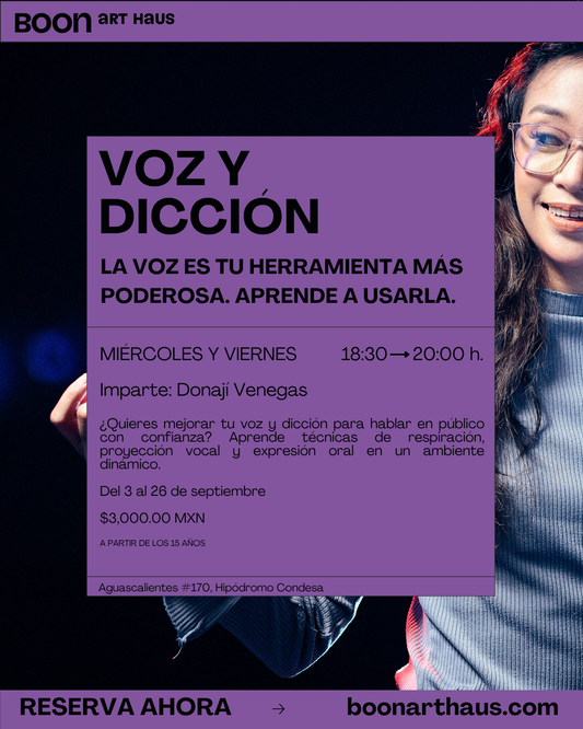 8 Sesiones Taller "Voz y Dicción"