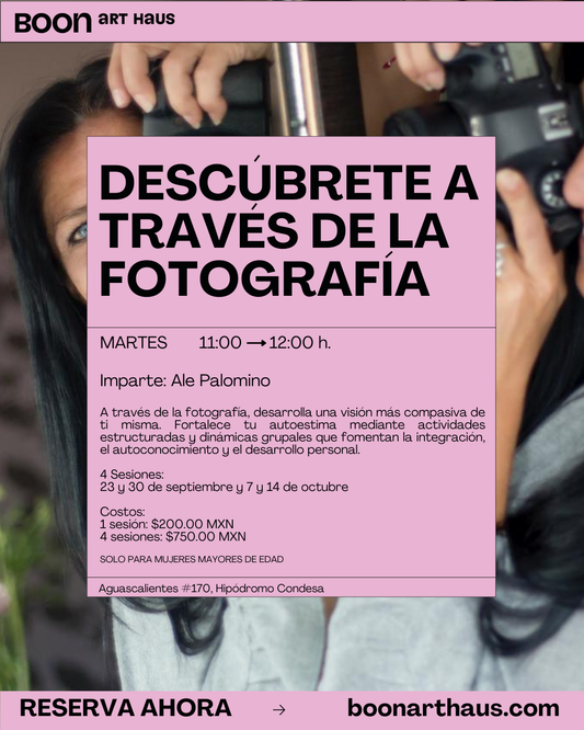 4 Sesiones "Descúbrete a través de la fotografía"