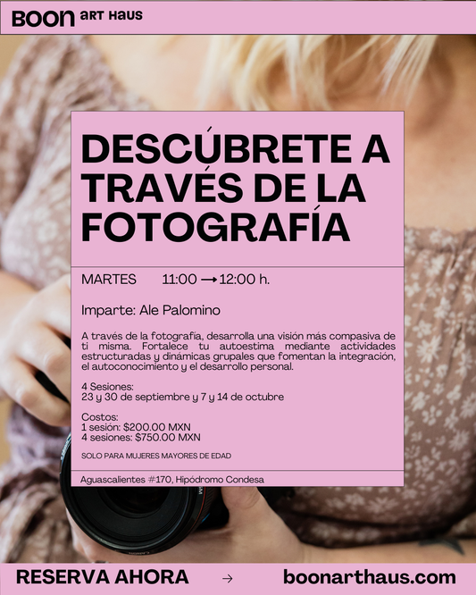 1 Sesión "Descúbrete a través de la fotografía"